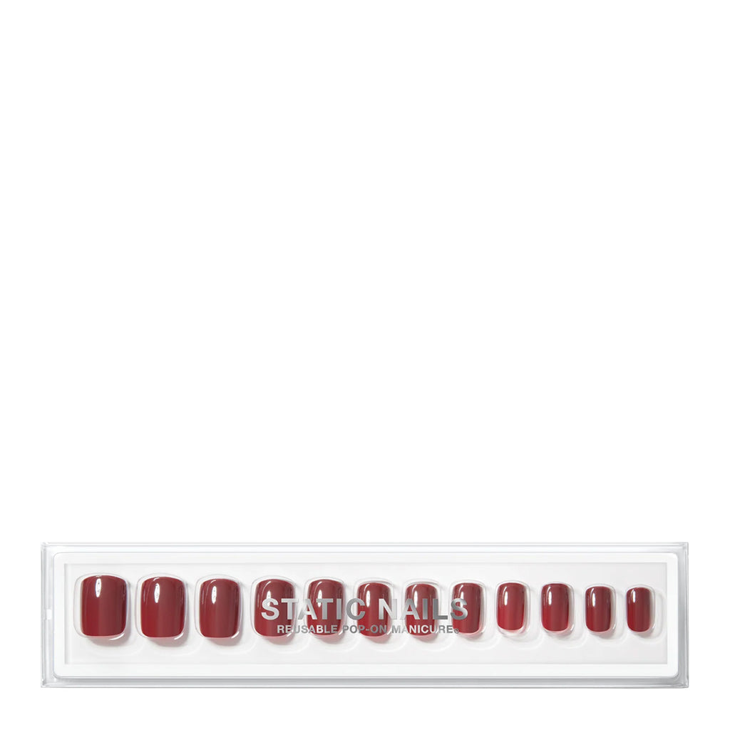 Static Nails Reusable Pop-On Manicure | Cherry Liquor Square