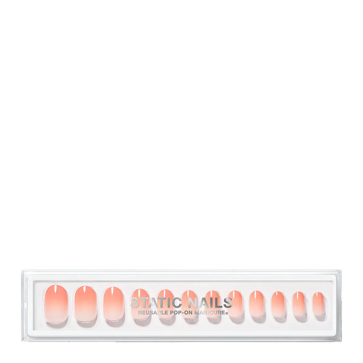 Static Nails Reusable Pop-On Manicure | Soft Ombre Bellini Round