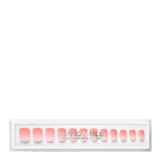 Static Nails Reusable Pop-On Manicure | Soft Ombre Rosé Square