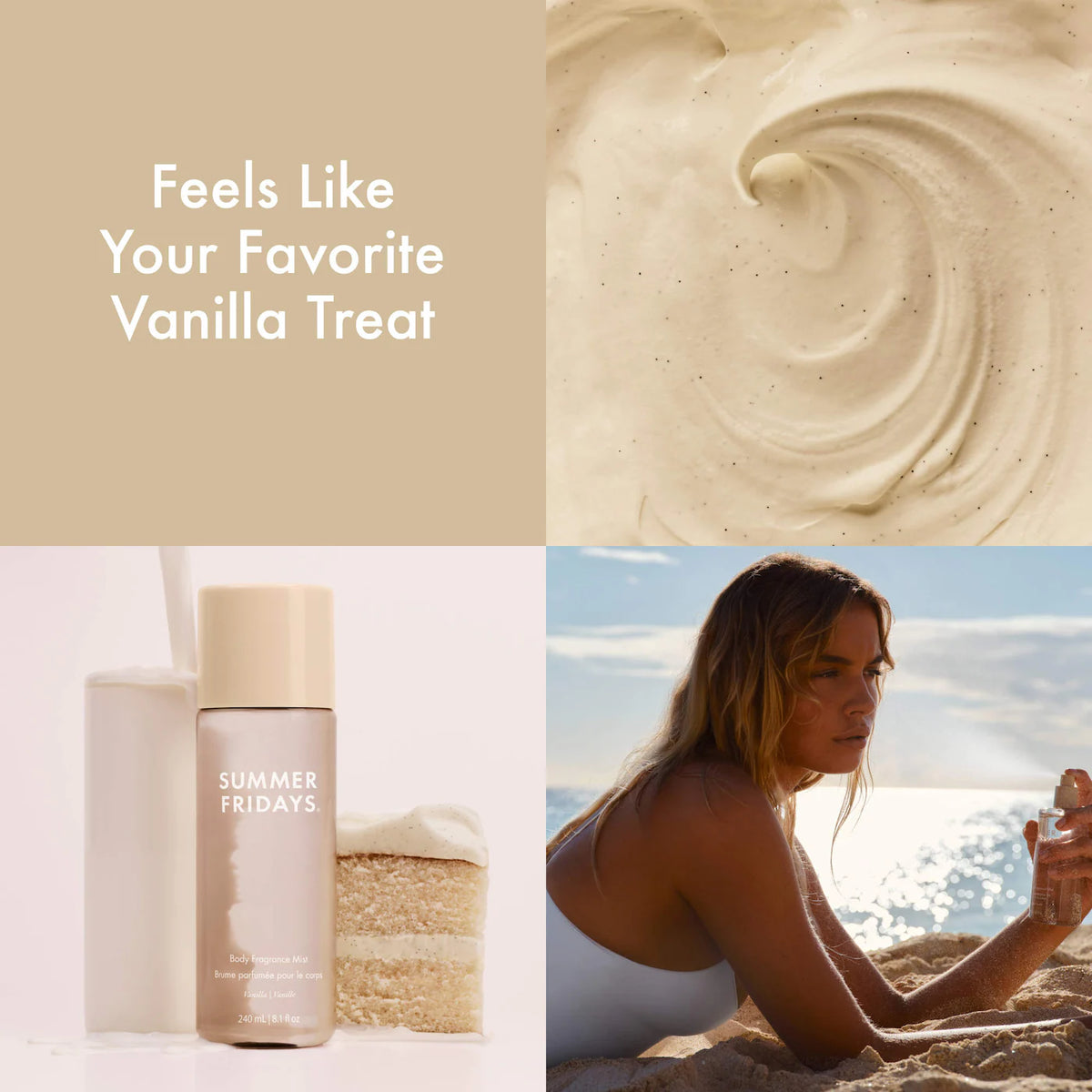 Summer Fridays Hair + Body Fragrance Mist 90 ml / 3.0 oz | Vanilla