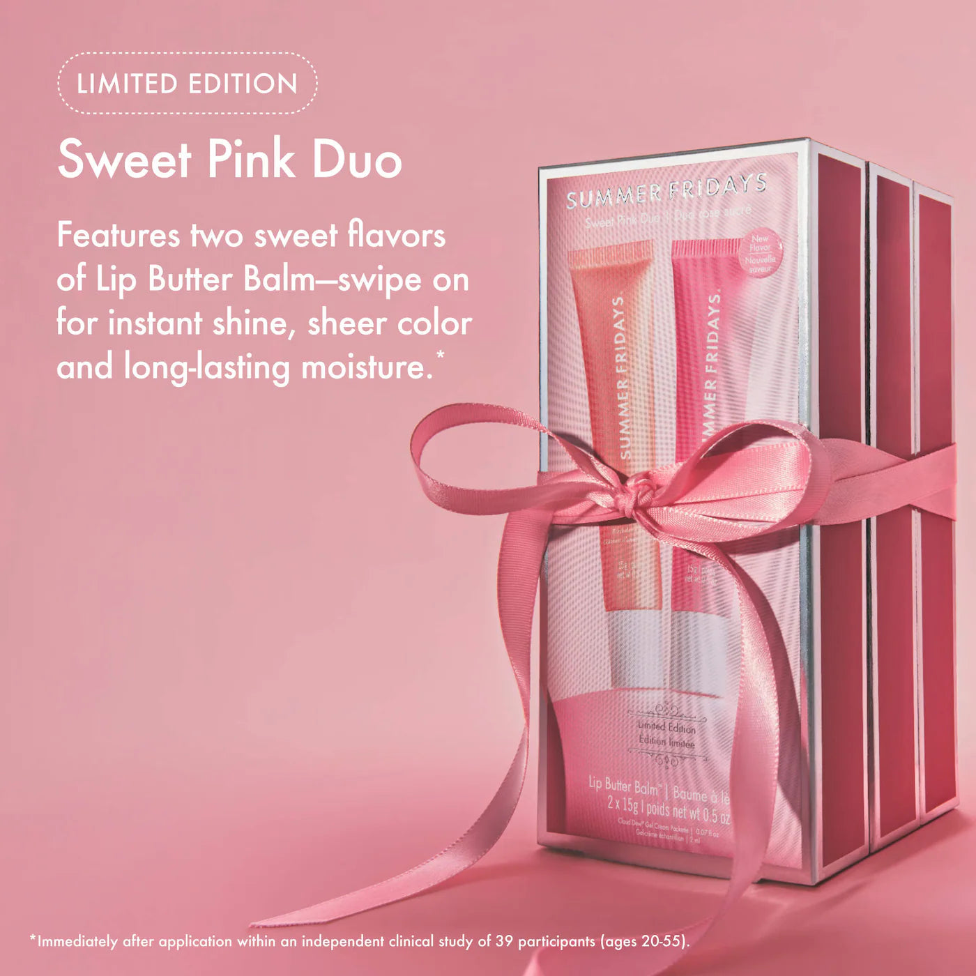Summer Fridays Sweet Pink Duo Lip Butter Balm
