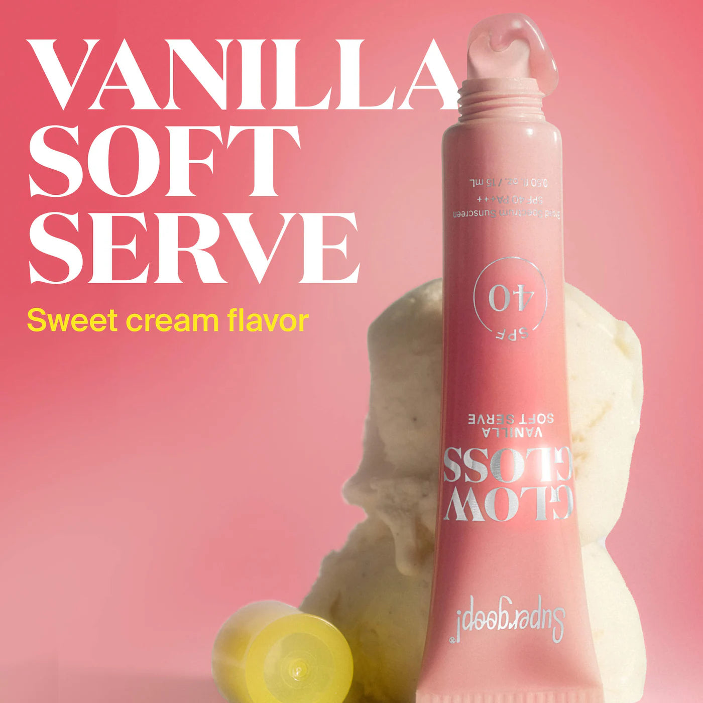 Supergoop! Glow Gloss SPF 40 Lip Balm | Vanilla Soft Serve
