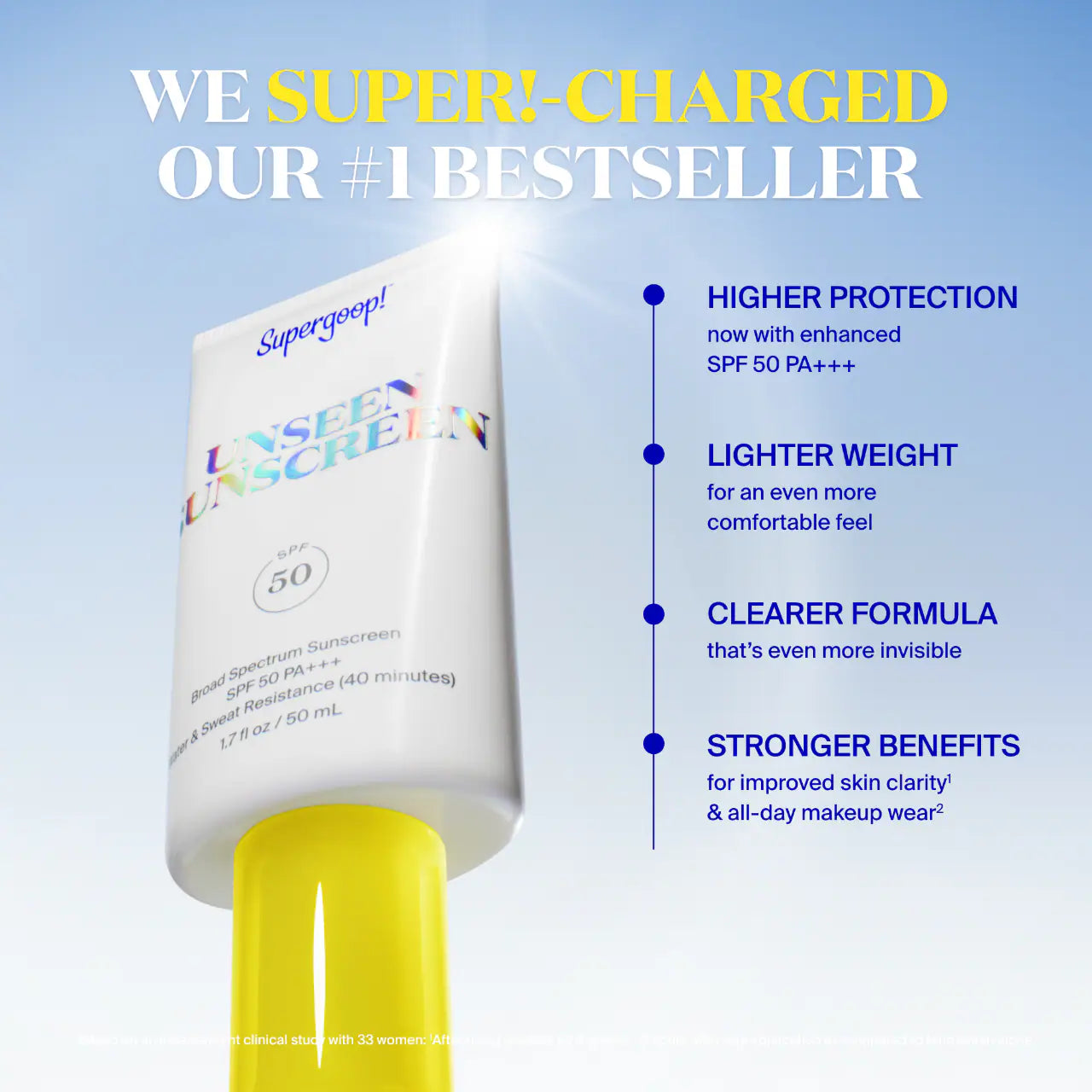 Supergoop! Unseen Invisible Sunscreen SPF 50 PA+++ 50 ml