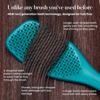 Tangle Teezer The Complete Carebrush for Fine Hair | Radiant Teal