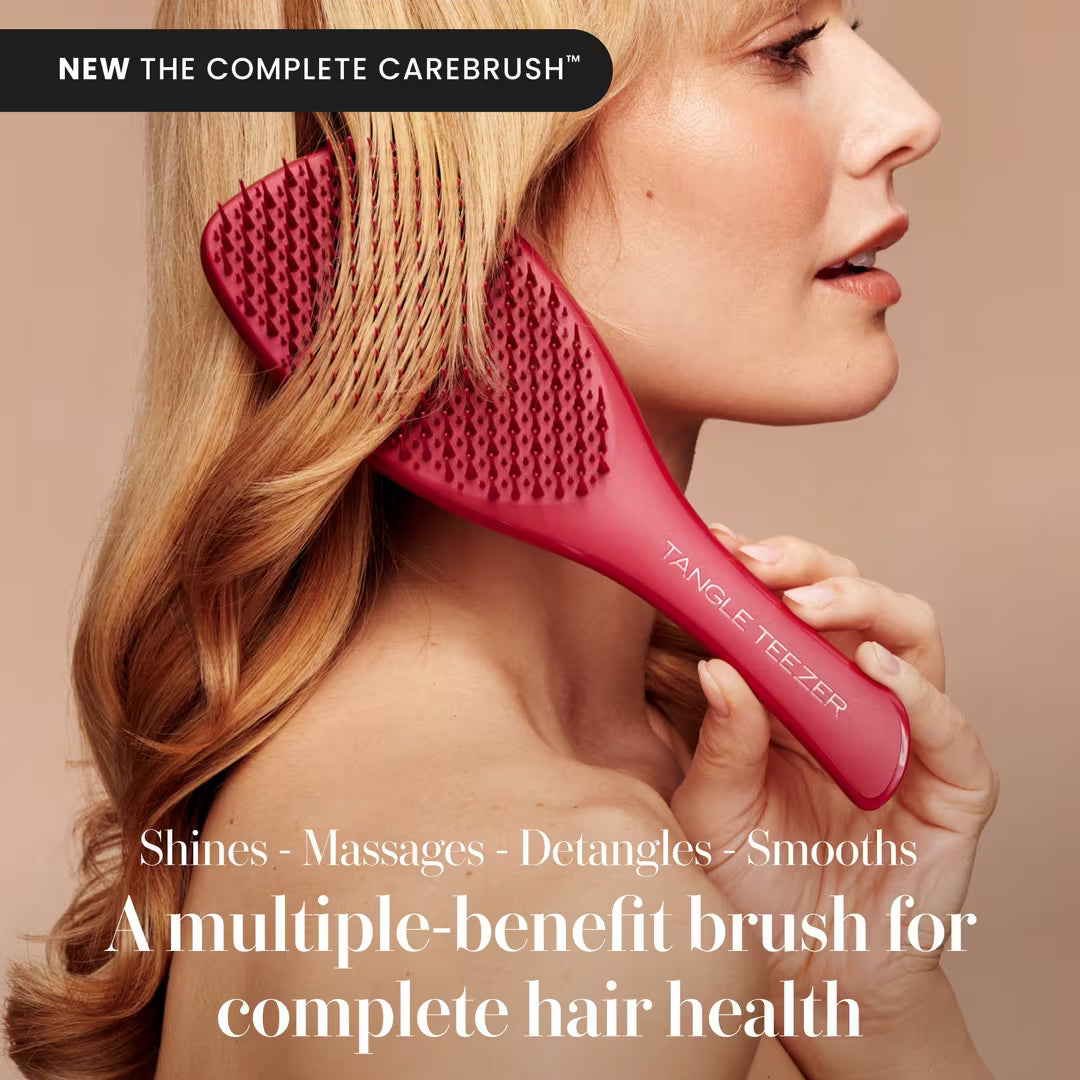 Tangle Teezer The Complete Carebrush for Straight to Wavy Hair | Glossed Raspberry