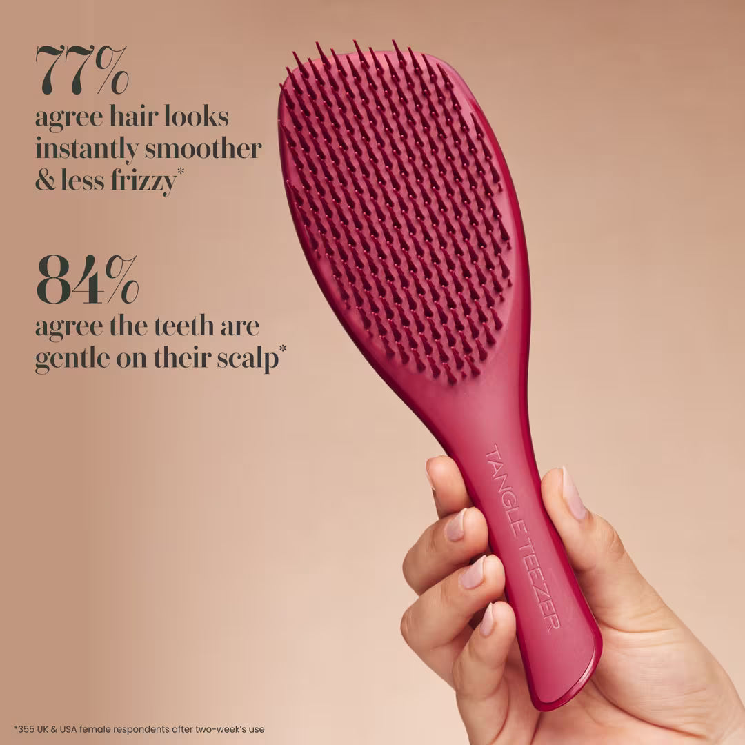 Tangle Teezer The Complete Carebrush for Straight to Wavy Hair | Glossed Raspberry