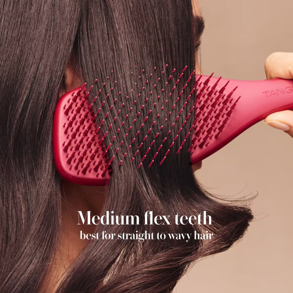 Tangle Teezer The Complete Carebrush for Straight to Wavy Hair | Glossed Raspberry