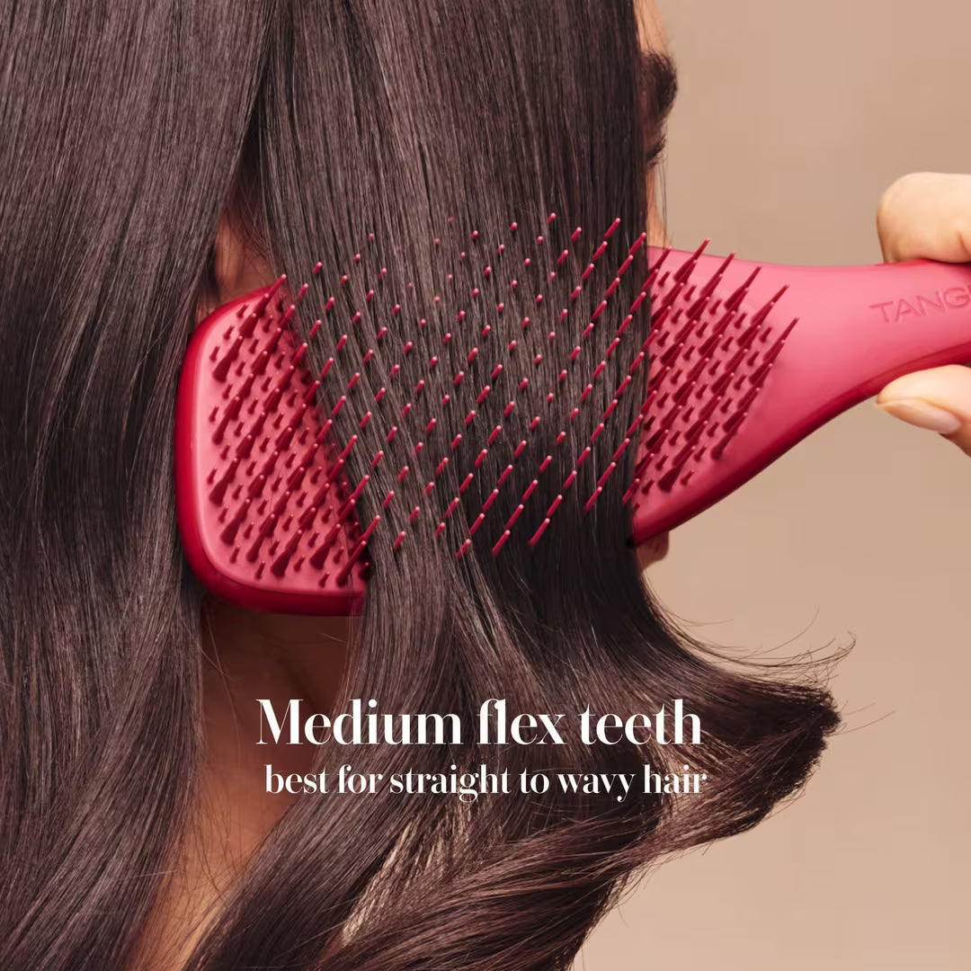 Tangle Teezer The Complete Carebrush for Straight to Wavy Hair | Glossed Raspberry