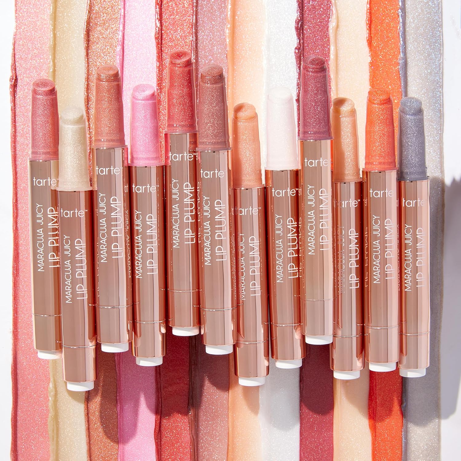 Tarte Maracuja Juicy Lip Plump | Rosy Copper Shimmer Glass