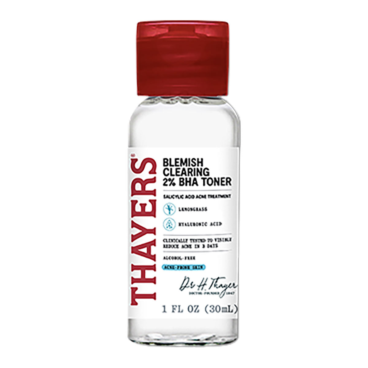 Thayers Blemish Clearing 2% BHA Toner Salicylic Acid Mini 1 oz / 30 ml