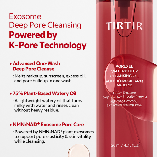 TIRTIR Porexel Watery Deep Cleansing Oil 120 ml / 4.05 oz
