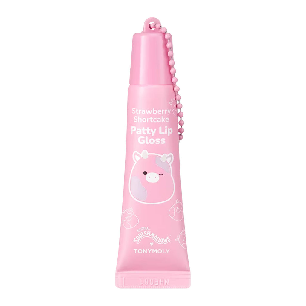 Tonymoly Squishmallows Key Chain High Shine Lip Gloss | Strawberry Shortcake