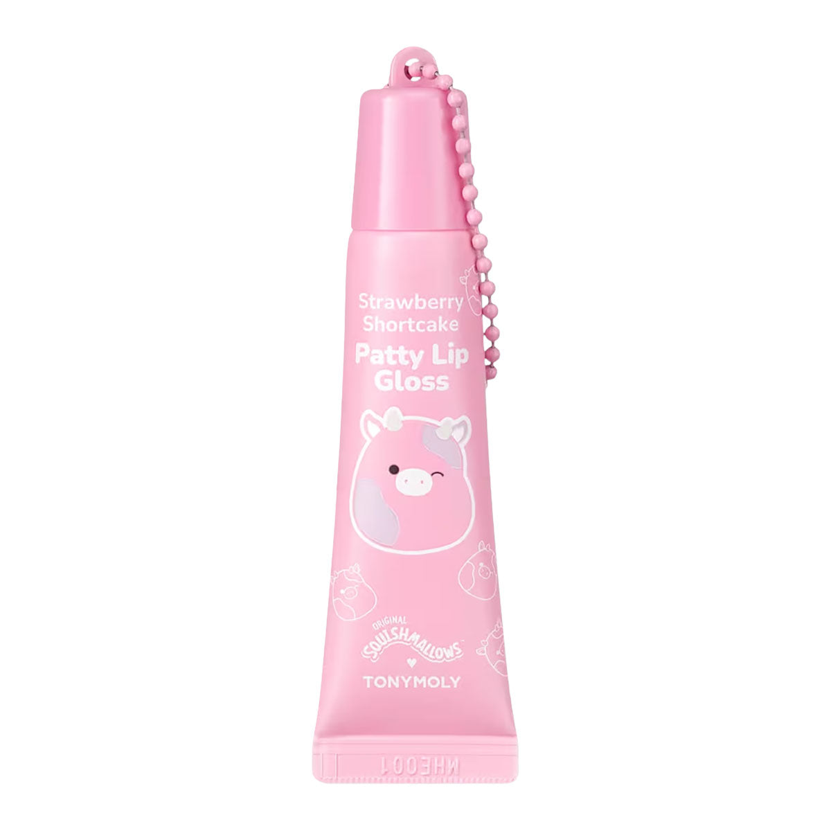 Tonymoly Squishmallows Key Chain High Shine Lip Gloss | Strawberry Shortcake