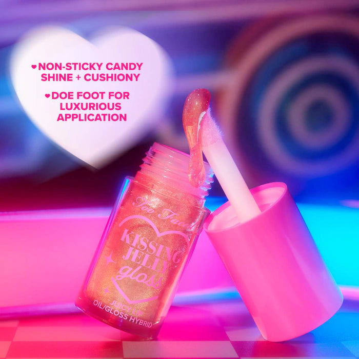 Too Faced Kissing Jelly Gloss Juicy Lip Oil Gloss Hybrid | Grape Soda