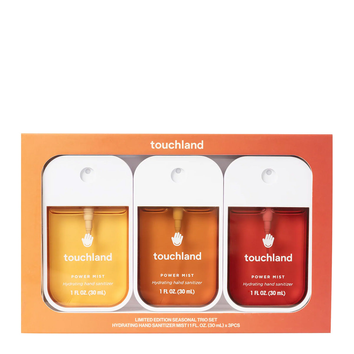 Touchland Limited Edition Power Mist Hydrating Hand Sanitizer Seasonal Trio Set