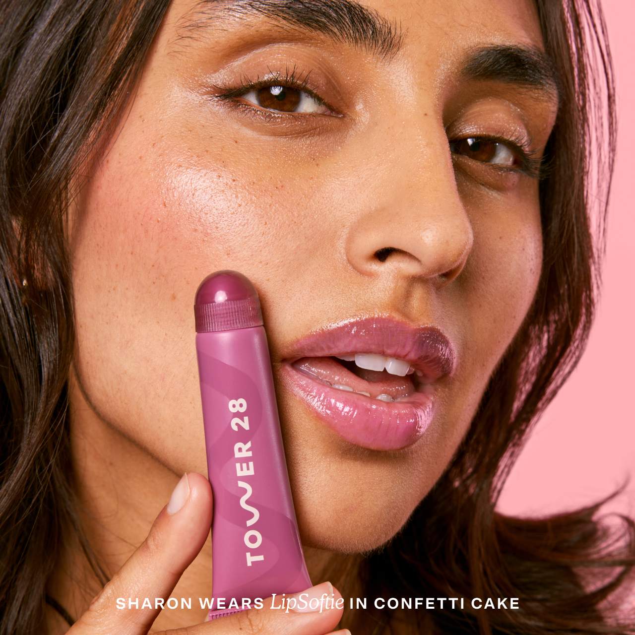 Tower 28 LipSoftie Hydrating Tinted Lip Treatment Balm | Confetti Cake