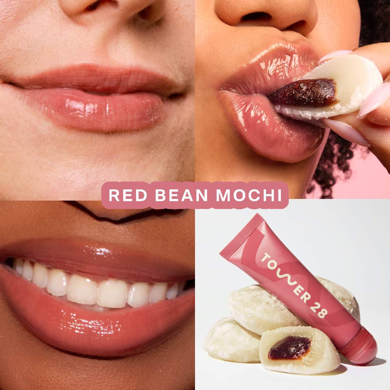 Tower 28 LipSoftie Hydrating Tinted Lip Treatment Balm | Red Bean Mochi