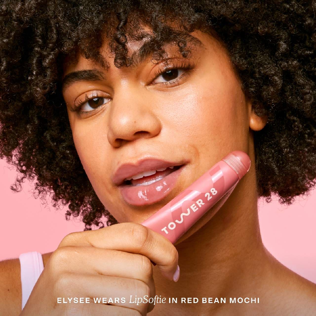 Tower 28 LipSoftie Hydrating Tinted Lip Treatment Balm | Red Bean Mochi