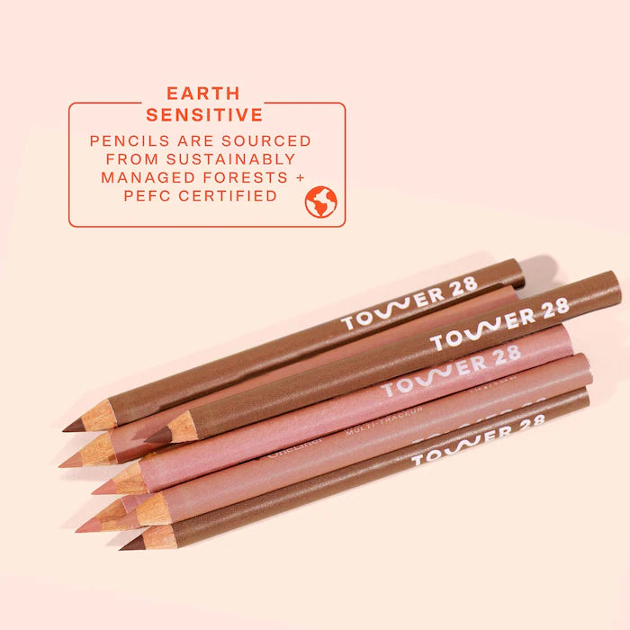 Tower 28 OneLiner Lip Liner + Eyeliner + Cheek Pencil | Fill Me In