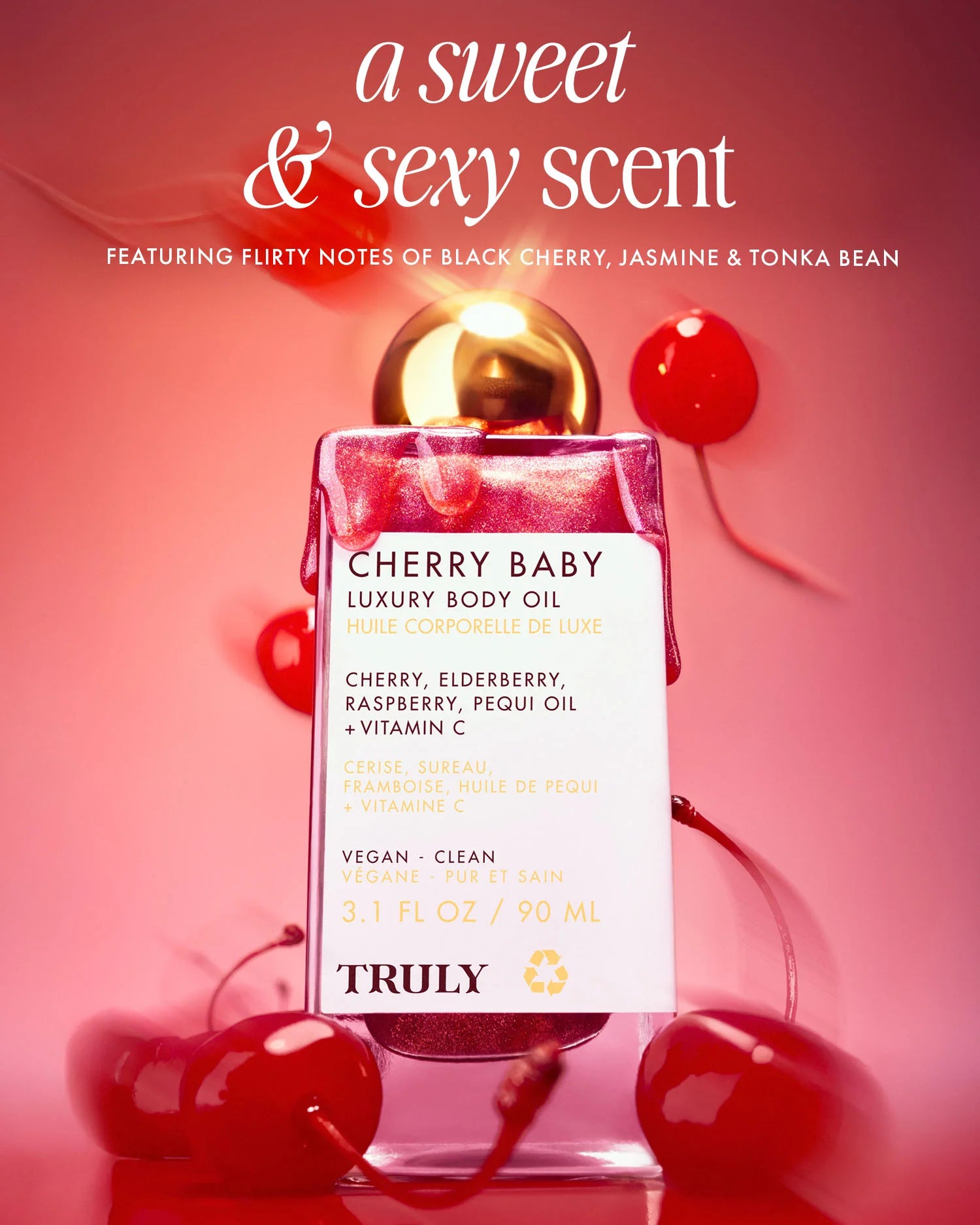 Truly Cherry Baby Luxury Body Oil 90 ml / 3.1 oz