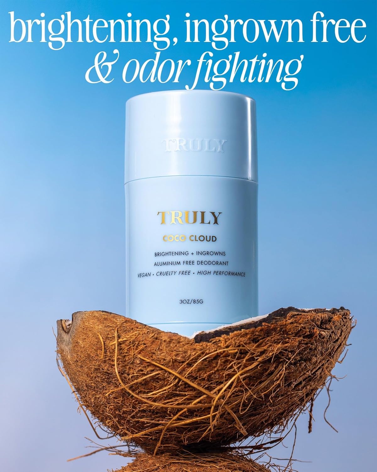 Truly Coco Cloud Ingrown Prevention and Brightening Deodorant 3 oz / 85 g