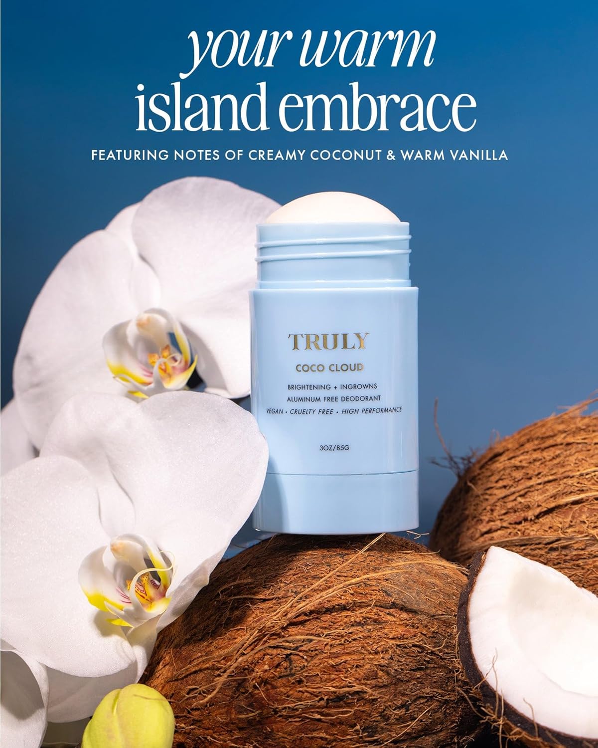 Truly Coco Cloud Ingrown Prevention and Brightening Deodorant 3 oz / 85 g