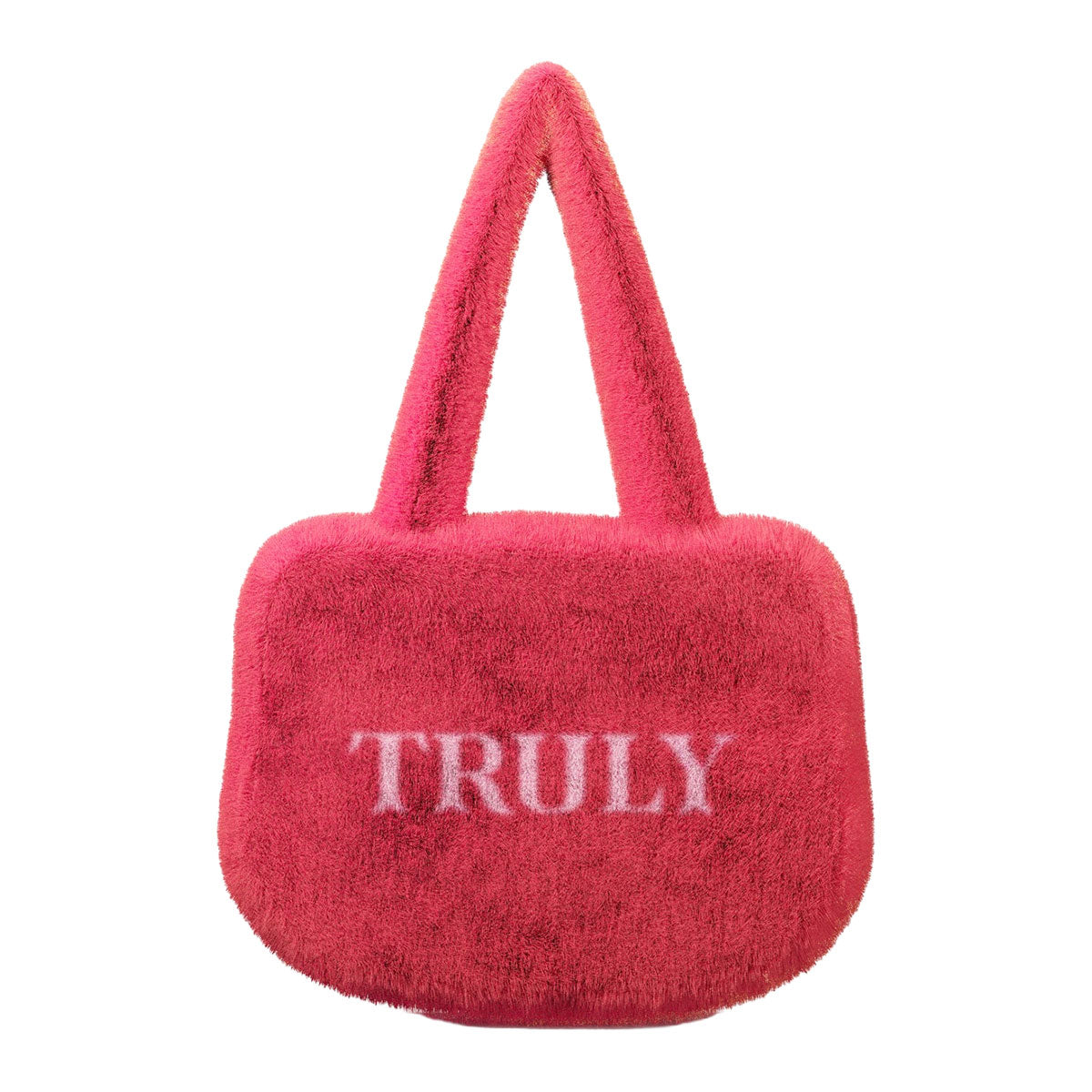 Truly Beauty Pink Fuzzy Bag