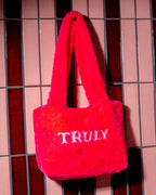 Truly Beauty Pink Fuzzy Bag