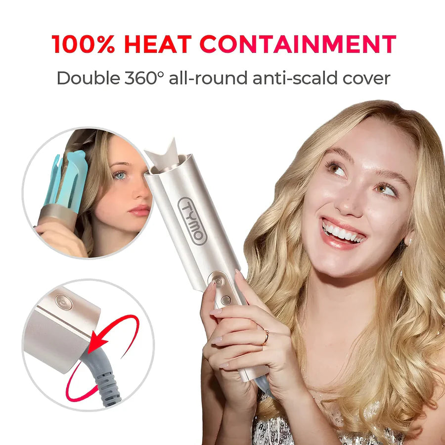 TYMO CurlPro Plus Barrel Curling Wand 1 Inch