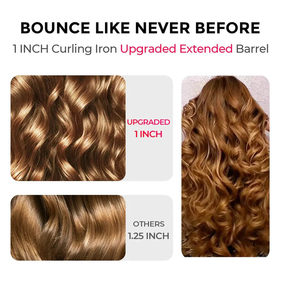 TYMO CurlPro Plus Barrel Curling Wand 1 Inch