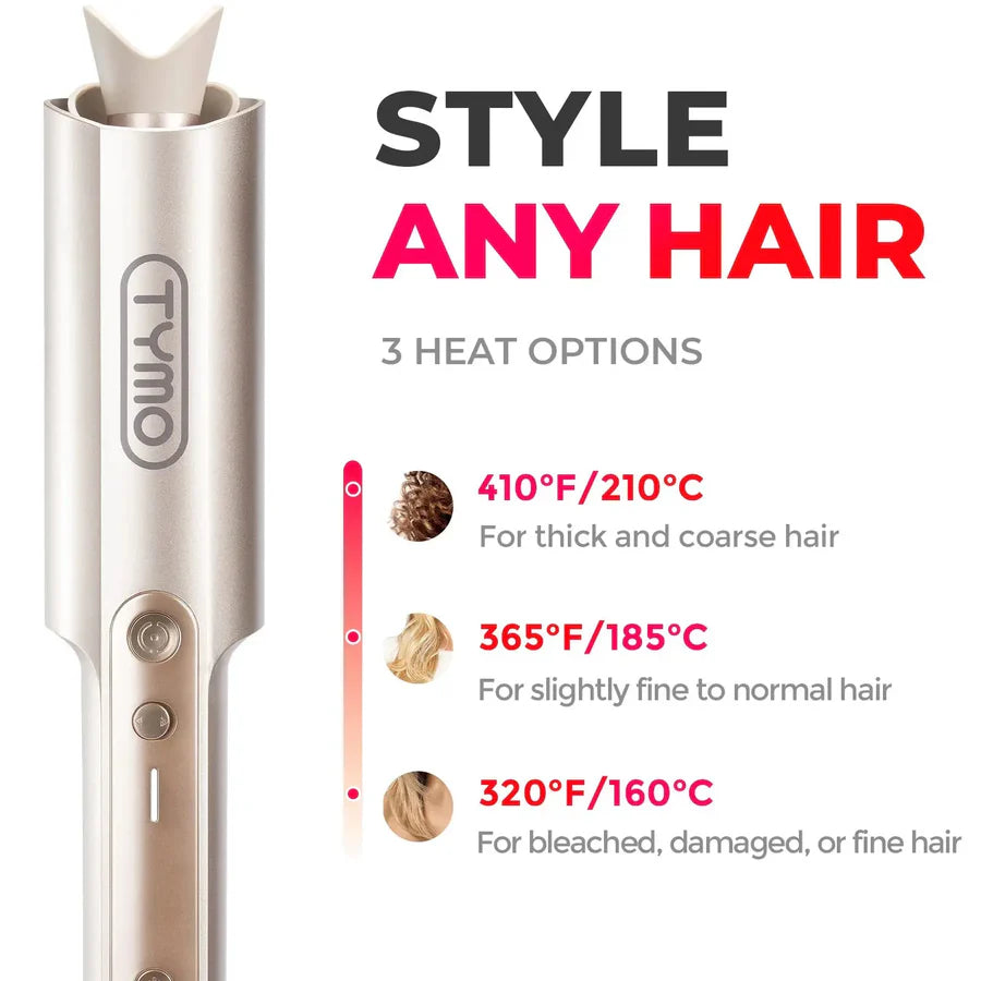 TYMO CurlPro Plus Barrel Curling Wand 1 Inch