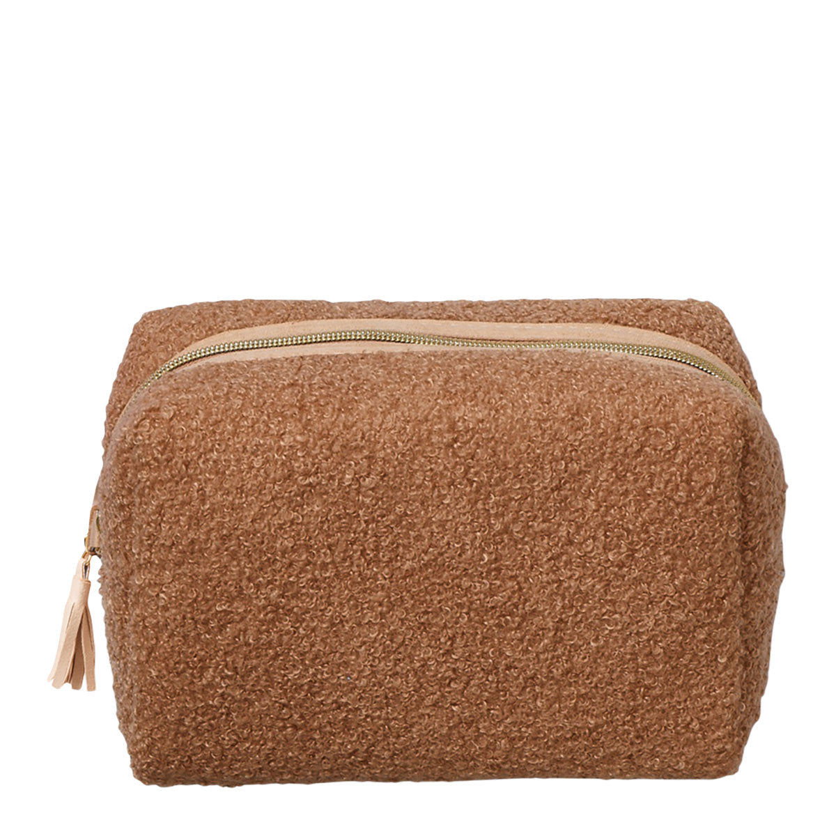 Ulta Beauty Sherpa Beige Tassel Neceser