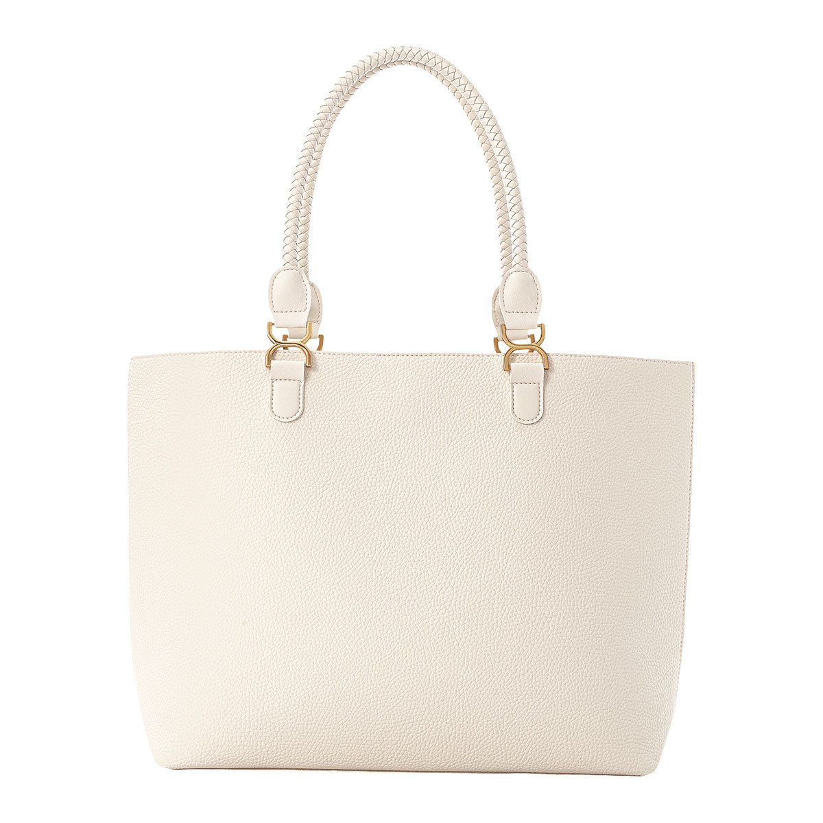 Ulta Beauty Cream Pebbled Tote Bag