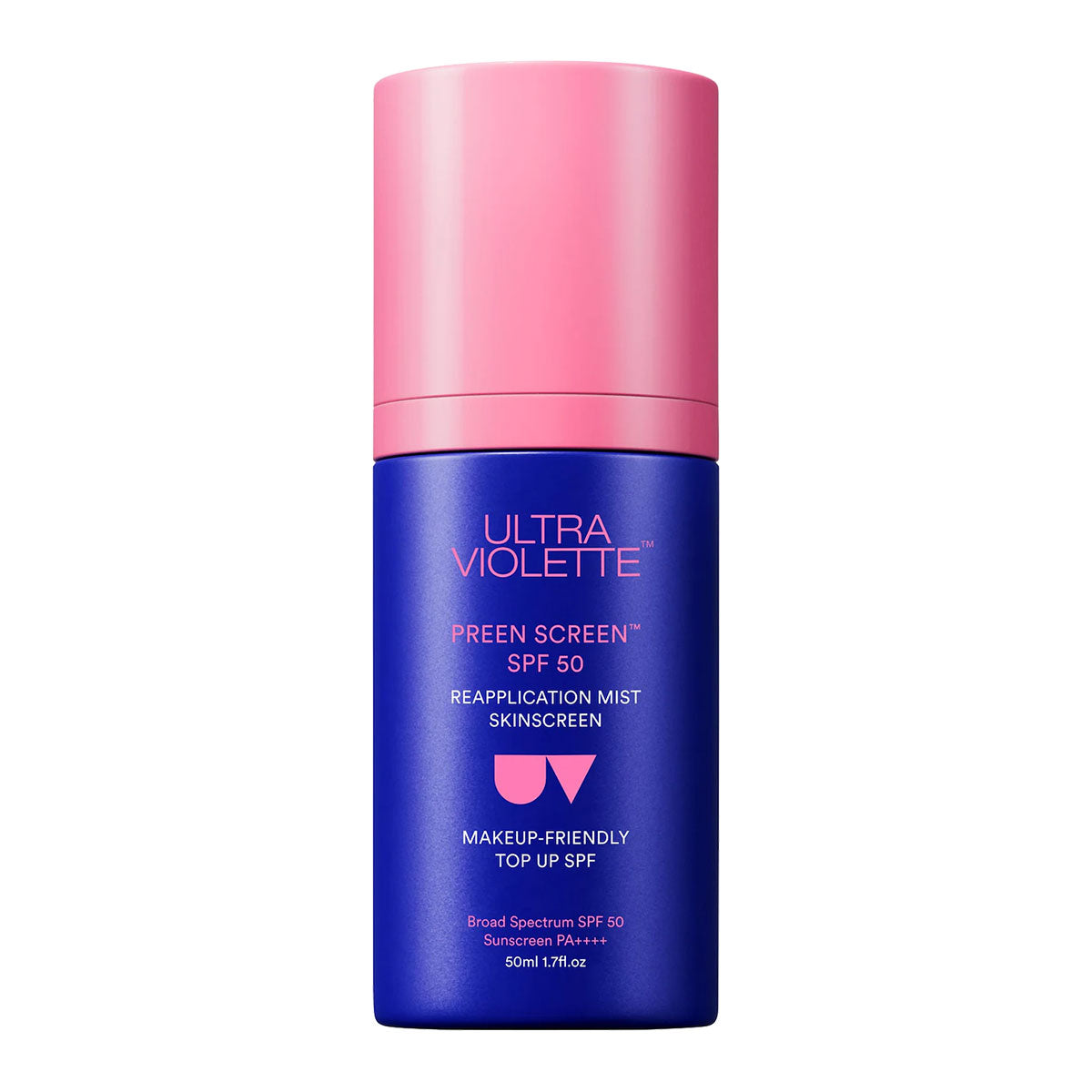 Ultra Violette Preen Screen SPF 50 Facial Sunscreen Mist With Niacinamide 1.7 oz / 50 ml