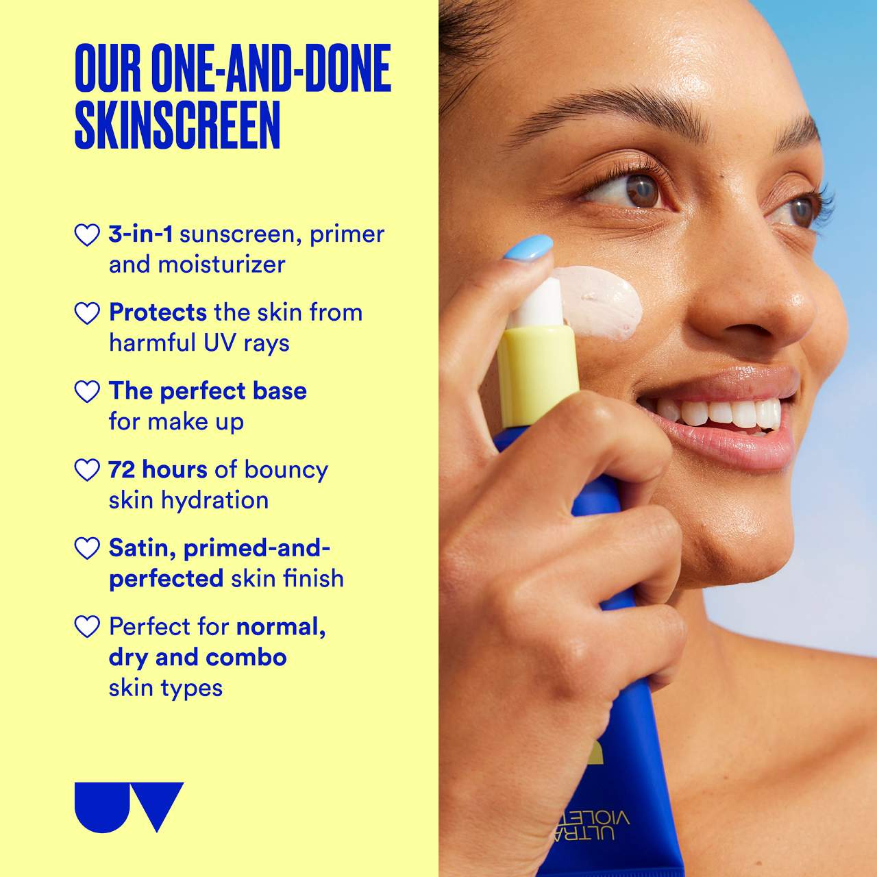 Ultra Violette Supreme Screen SPF 50 Facial Sunscreen Moisturizer and Primer 50 ml / 1.76 oz