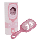 UNbrush Detangling Hair Brush for All Hair Types | Pastel Rose