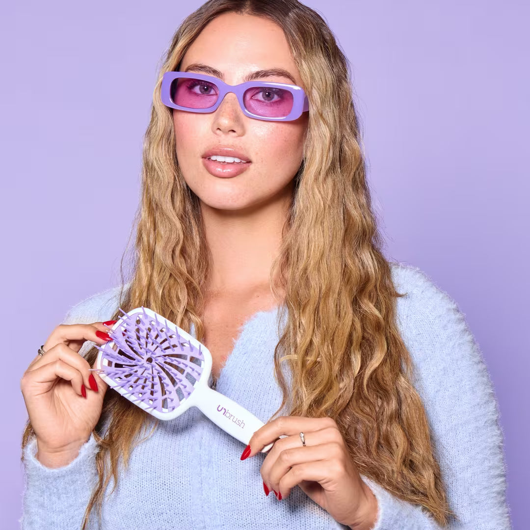 UNbrush Plus Detangling Hair Brush for Fine & Fragile Hair | Sugar Plum