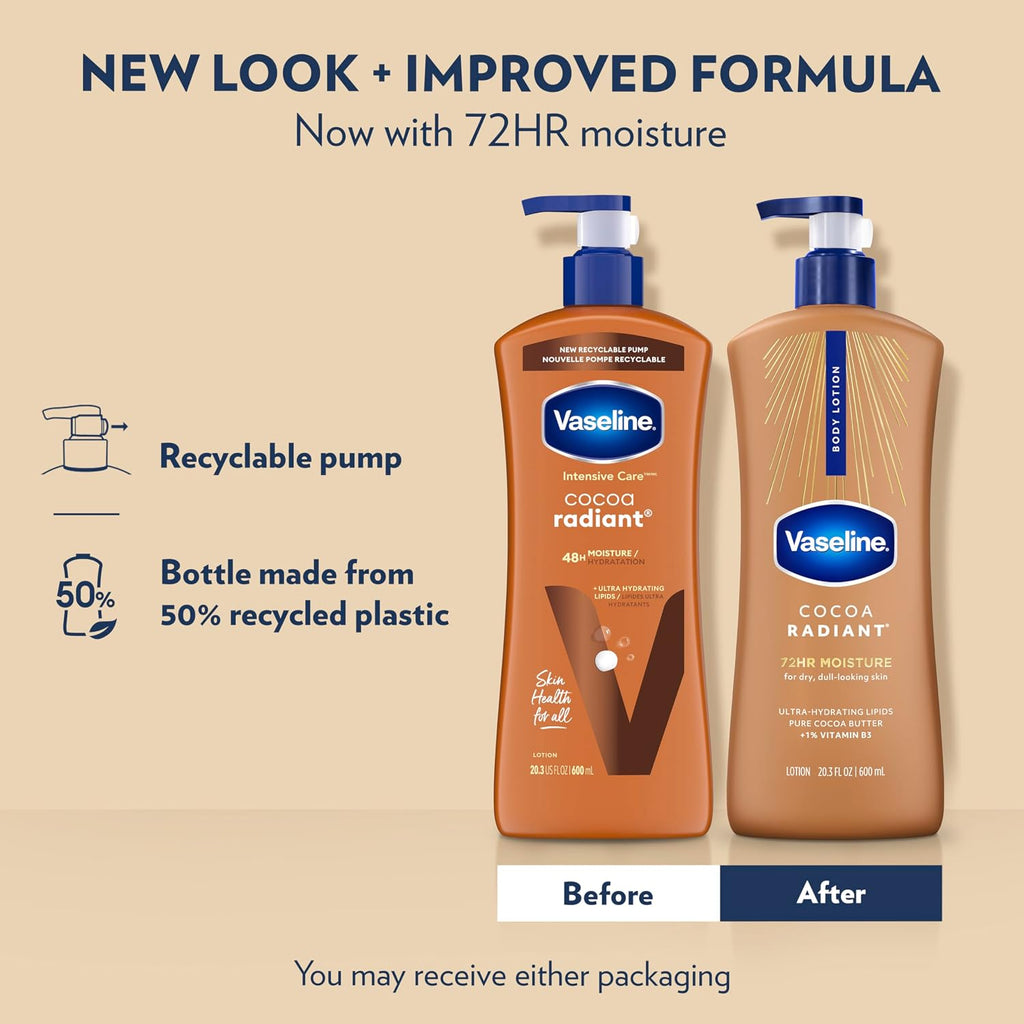 Vaseline Cocoa Radiant Body Lotion 600 ml / 20.3 oz