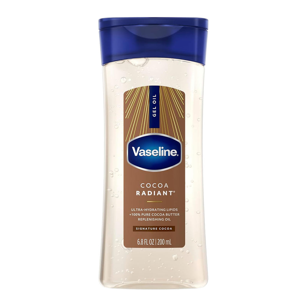 Vaseline Cocoa Radiant Body Gel Oil 100% Pure Cocoa Butter 200 ml / 6.8 oz
