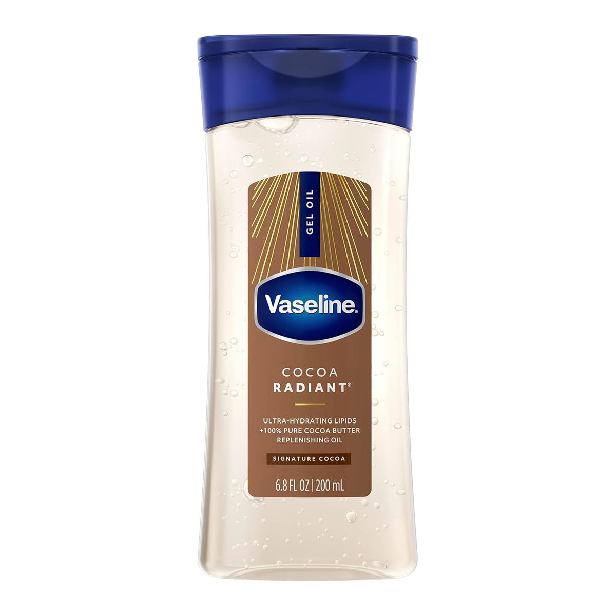 Vaseline Cocoa Radiant Body Gel Oil 100% Pure Cocoa Butter 200 ml / 6.8 oz