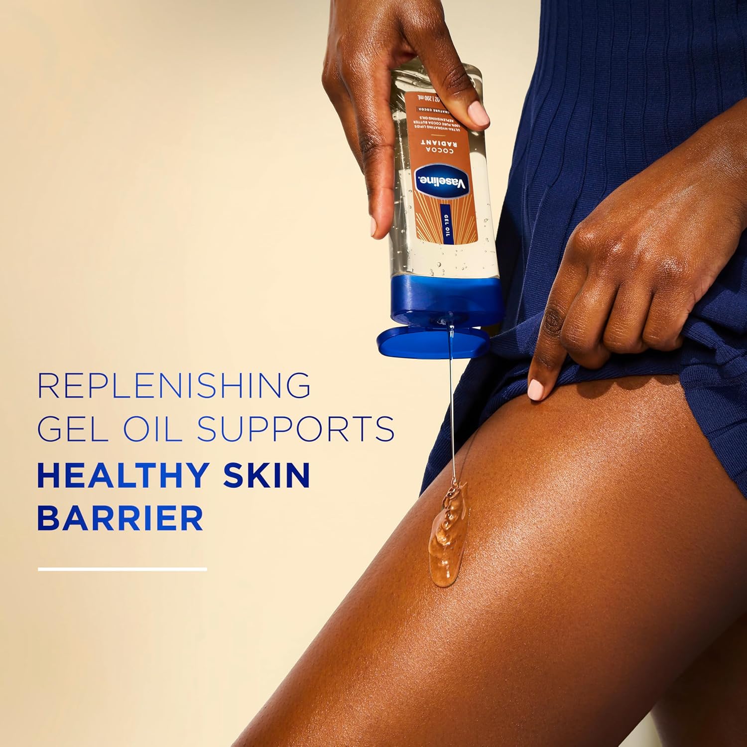 Vaseline Cocoa Radiant Body Gel Oil 100% Pure Cocoa Butter 355 ml / 12 oz