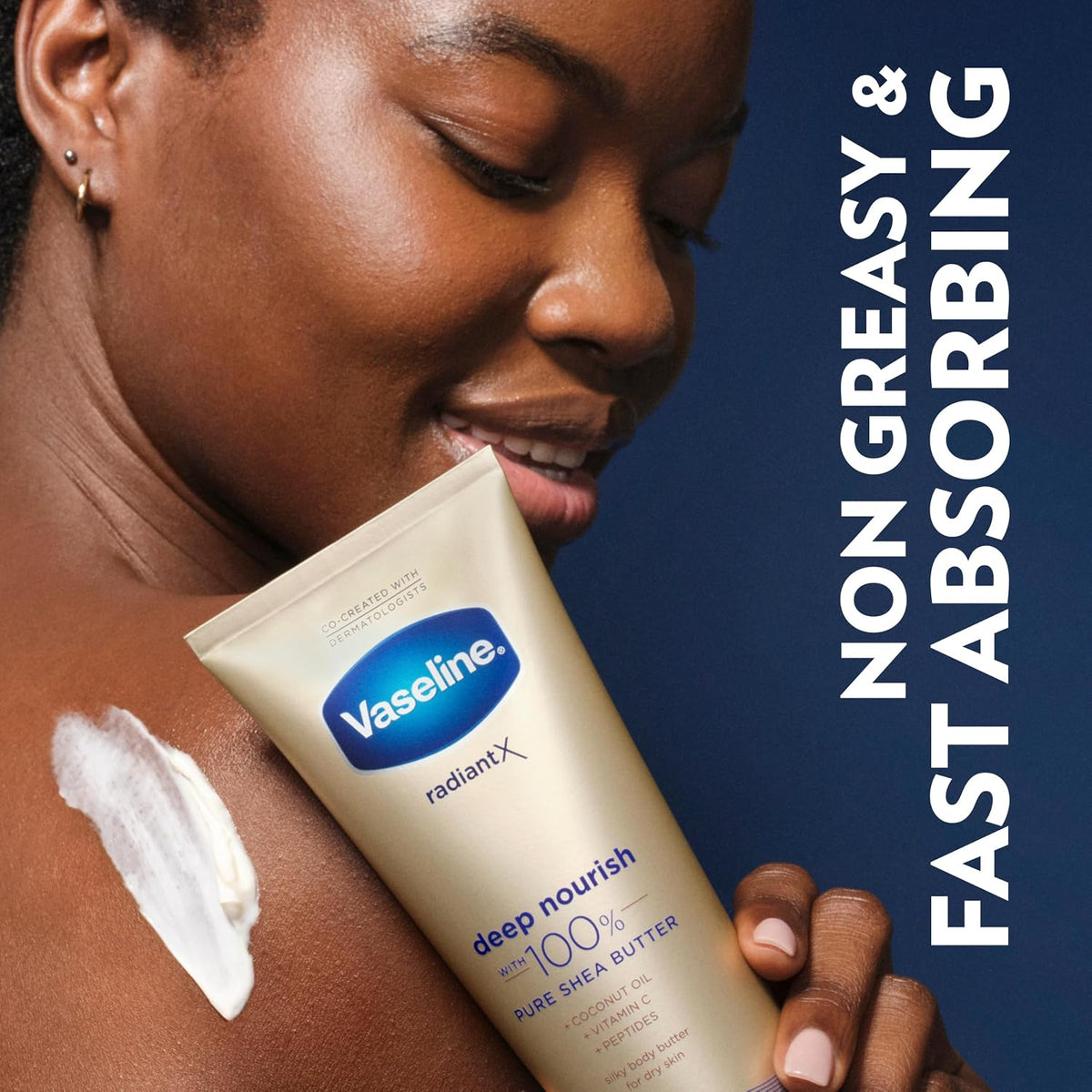 Vaseline Radiant X Deep Nourish with 100% Pure Shea Butter Body Butter 198 g / 7 oz