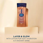 Vaseline Glazed and Glisten Sunlit Glow Shimmering Gel Oil 200 ml / 6.8 oz | Vanilla Cocoa