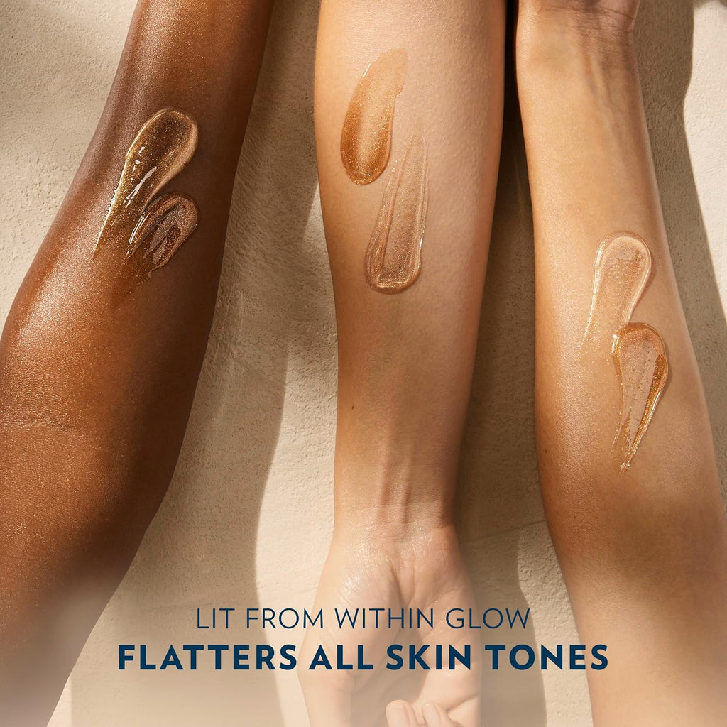 Vaseline Glazed and Glisten Sunlit Glow Shimmering Gel Oil 200 ml / 6.8 oz | Vanilla Cocoa