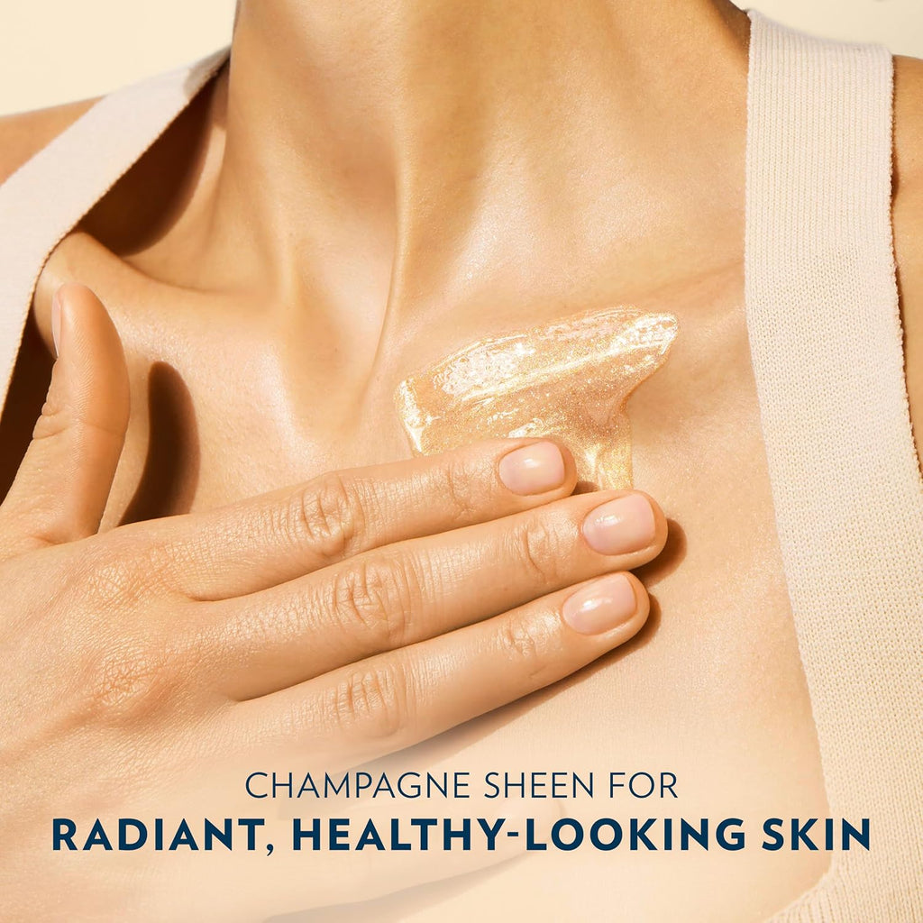 Vaseline Glazed and Glisten Sunlit Glow Shimmering Gel Oil 200 ml / 6.8 oz | Vanilla Cocoa