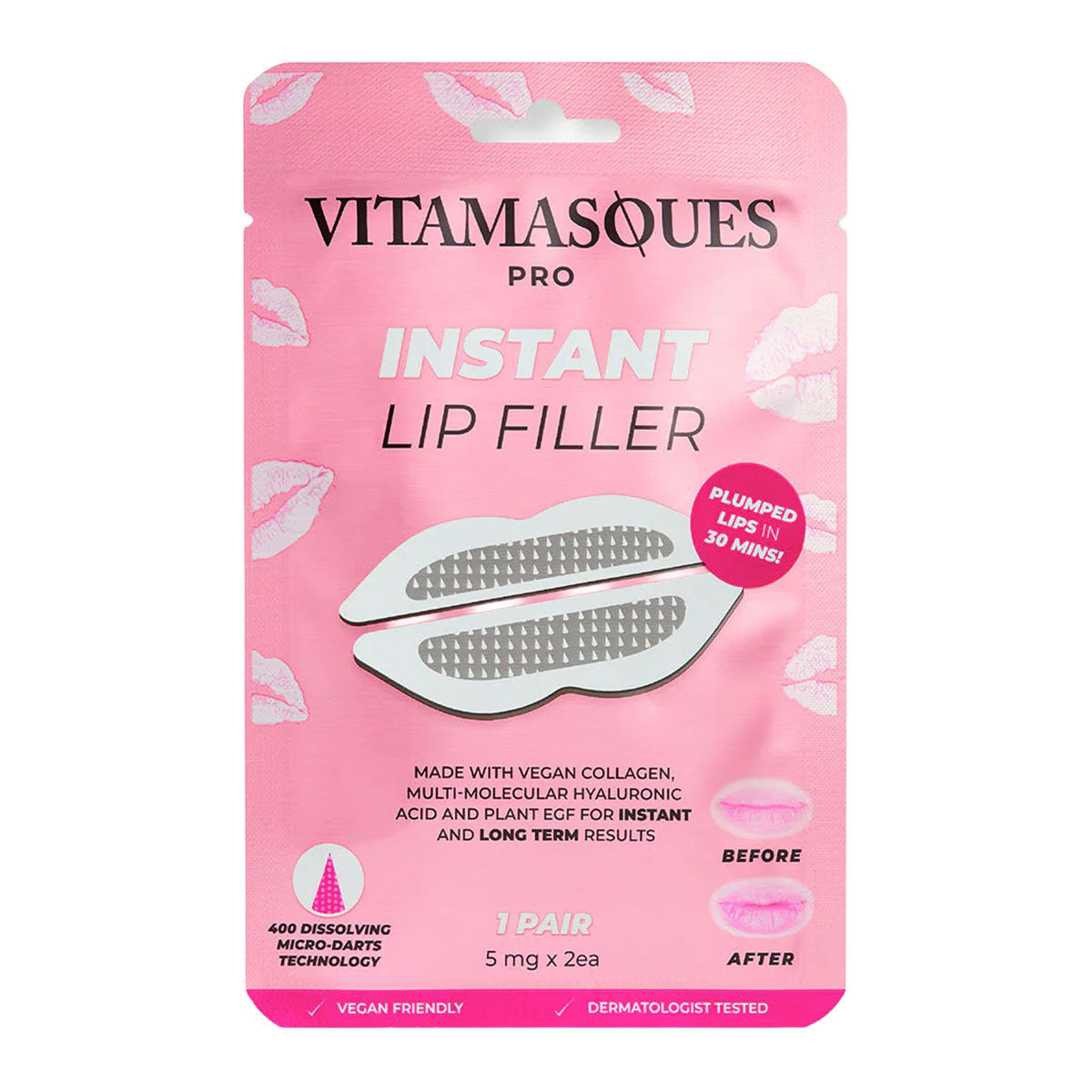 Vitamasques Instant Lip Filler Patch 1 Pair