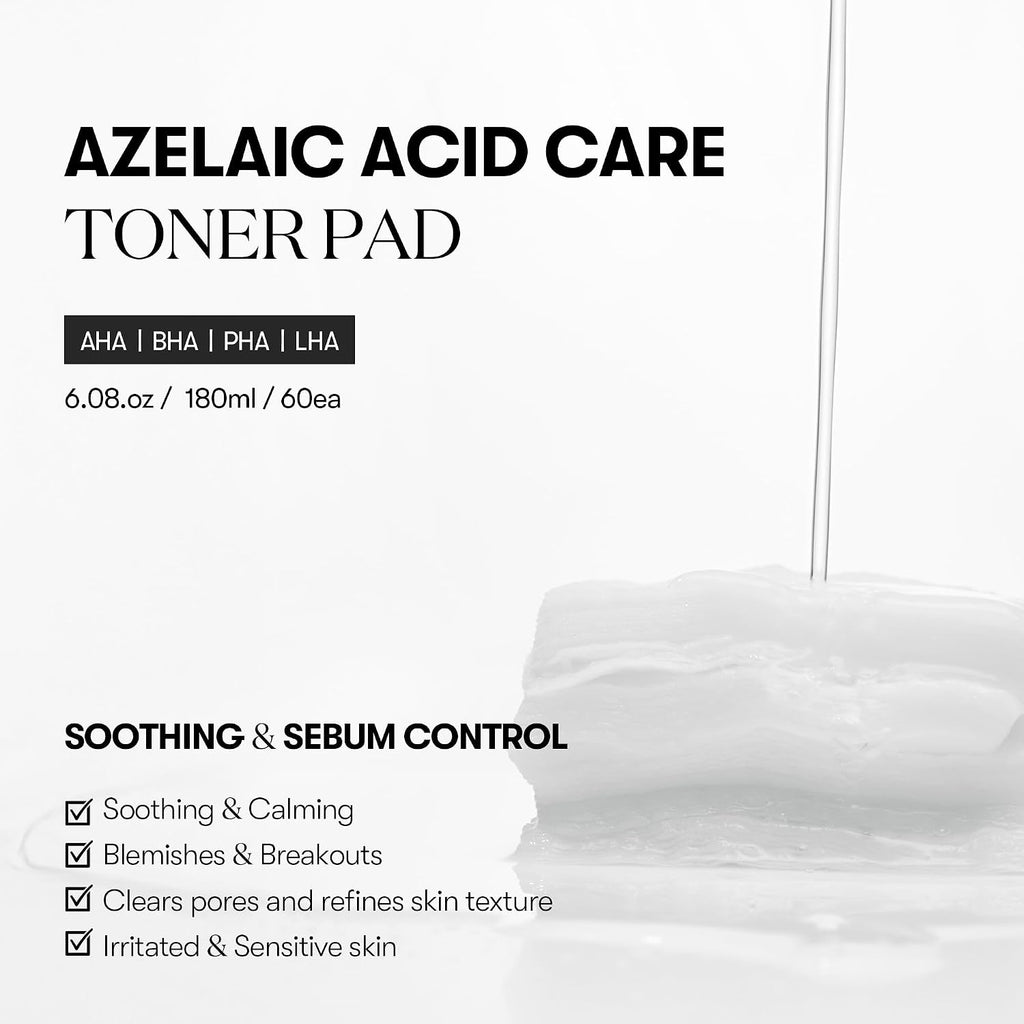 VT Cosmetics Azelaic Acid Care Toner Pad (60 ea)