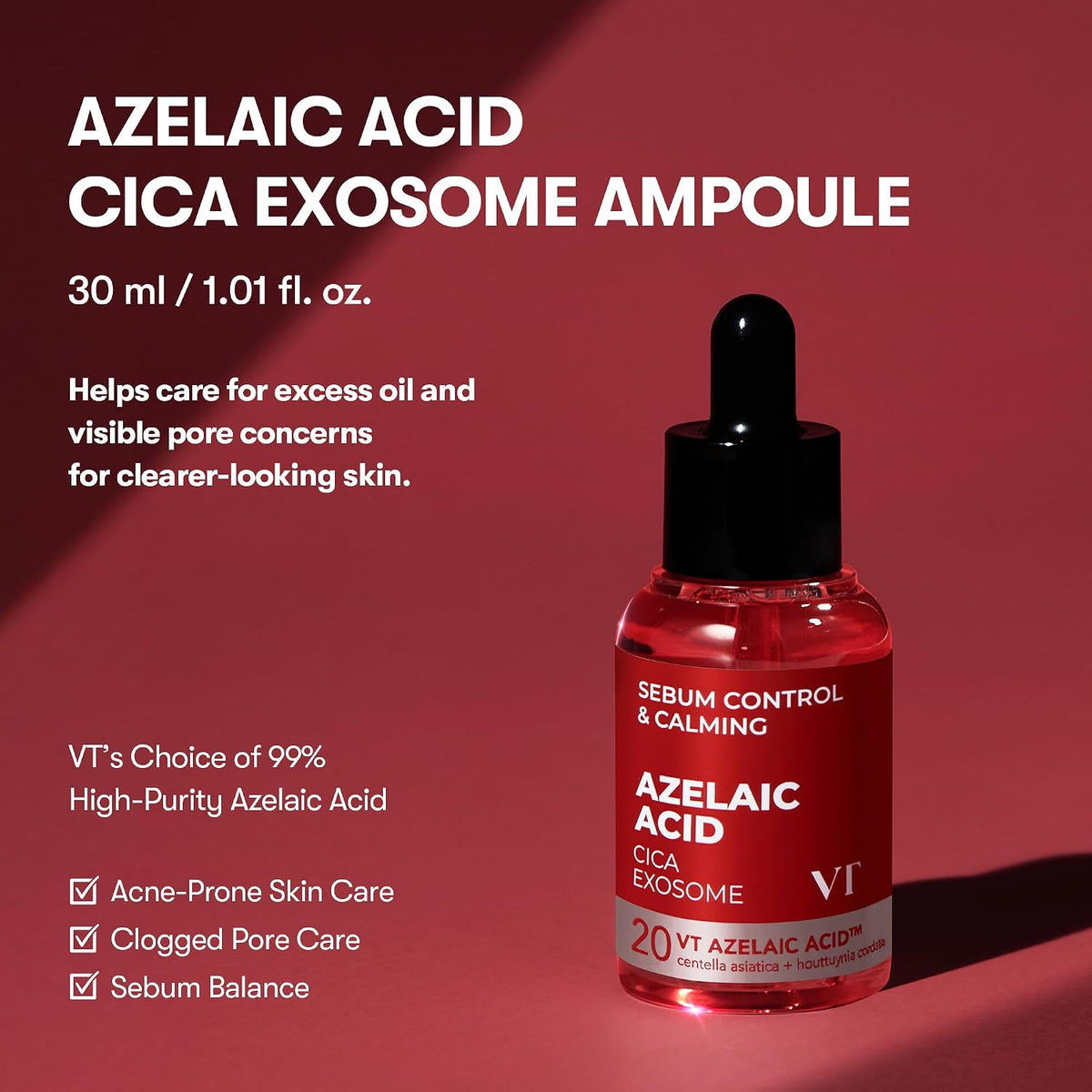 VT Cosmetics Azelaic Acid Cica Exosome Ampoule 30 ml / 1.01 oz