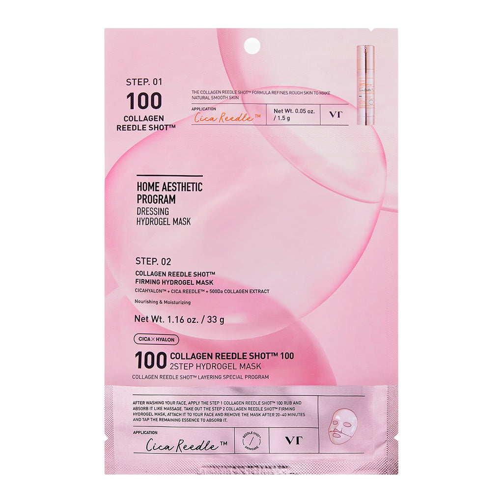 VT Cosmetics Collagen Reedle Shot 100hl 2 Step Hydrogel Mask (1 ea)