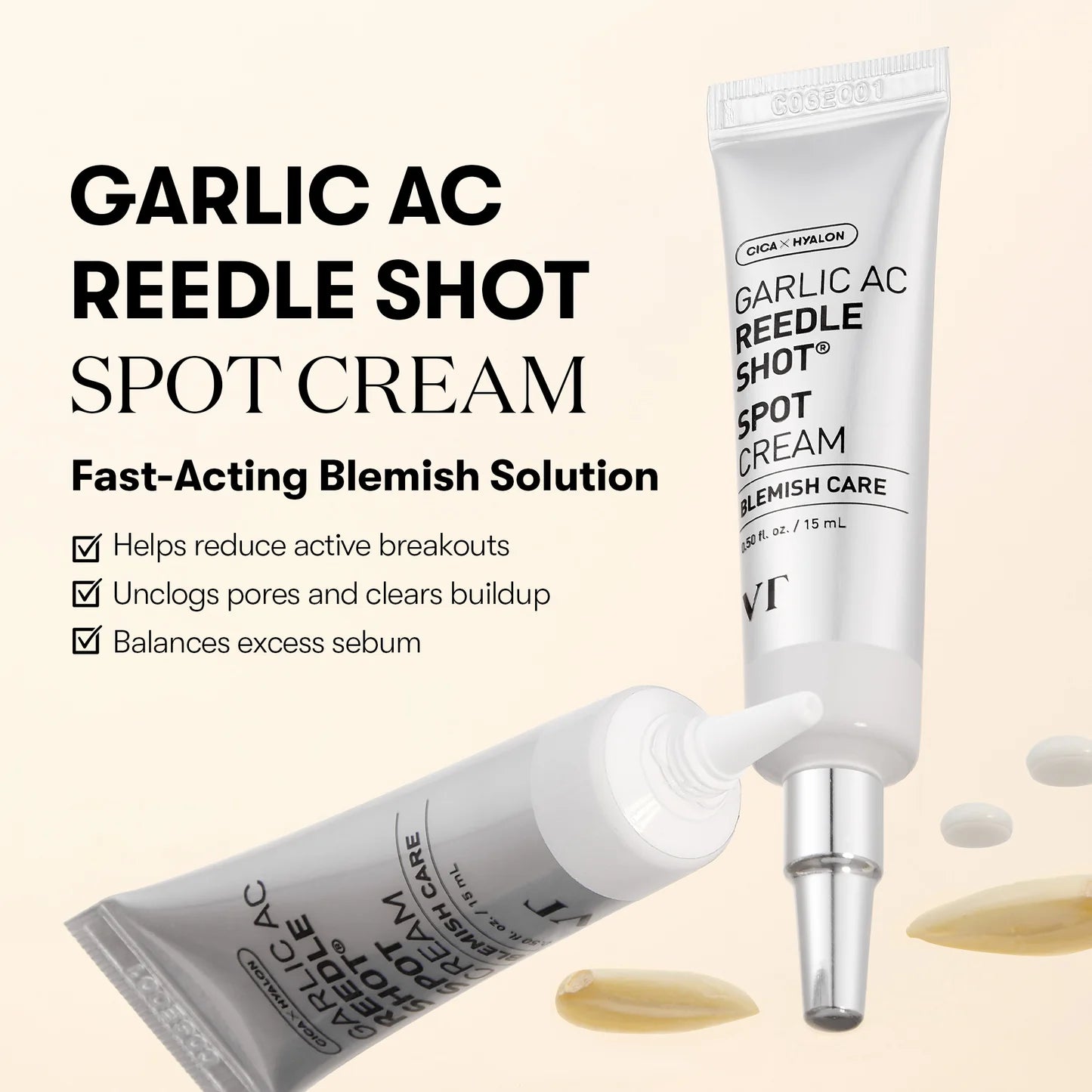 VT Cosmetics Garlic AC Reedle Shot Spot Cream 15 ml / 0.5 oz